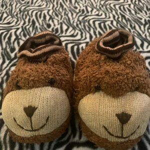 Brown Bear Toddler Slippers sz 7 /8
